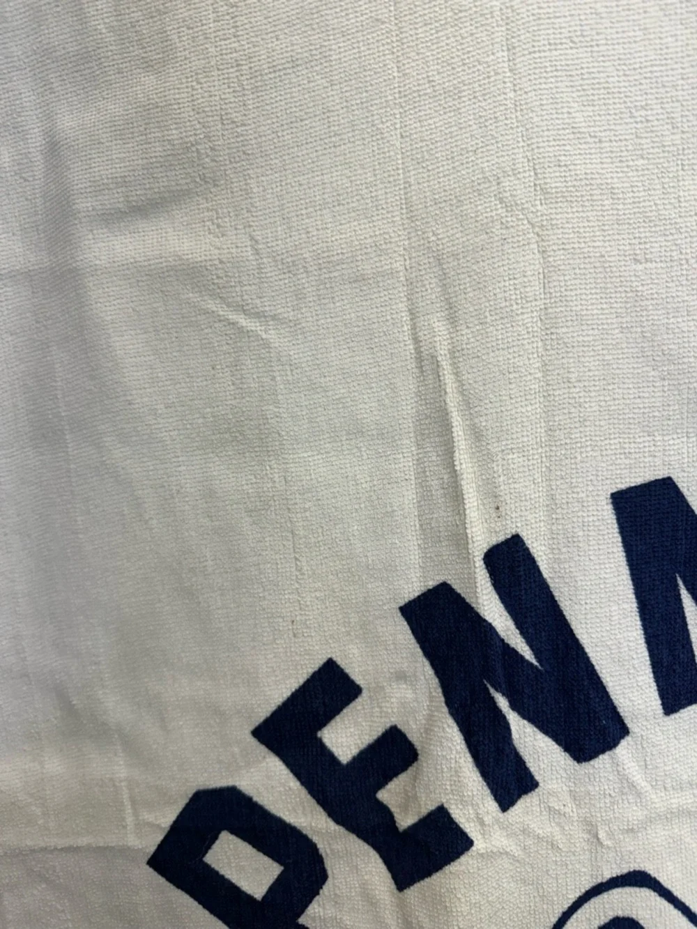 Penn State Vintage National Champions Football 1986 White & Blue Beach Towel
